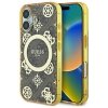Guess GUHMP16SH4PYEEW iPhone 16 6.1 brązowy/brown hardcase IML Peony On 4G Background MagSafe